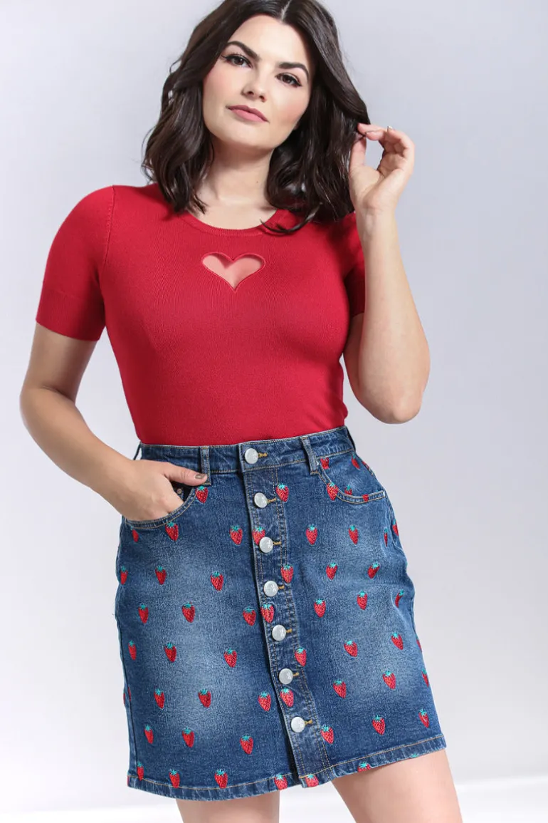 strawberry_denim_mini_skirt_5.webp Strawberry Denim Mini Skirt>Hell Bunny Outlet