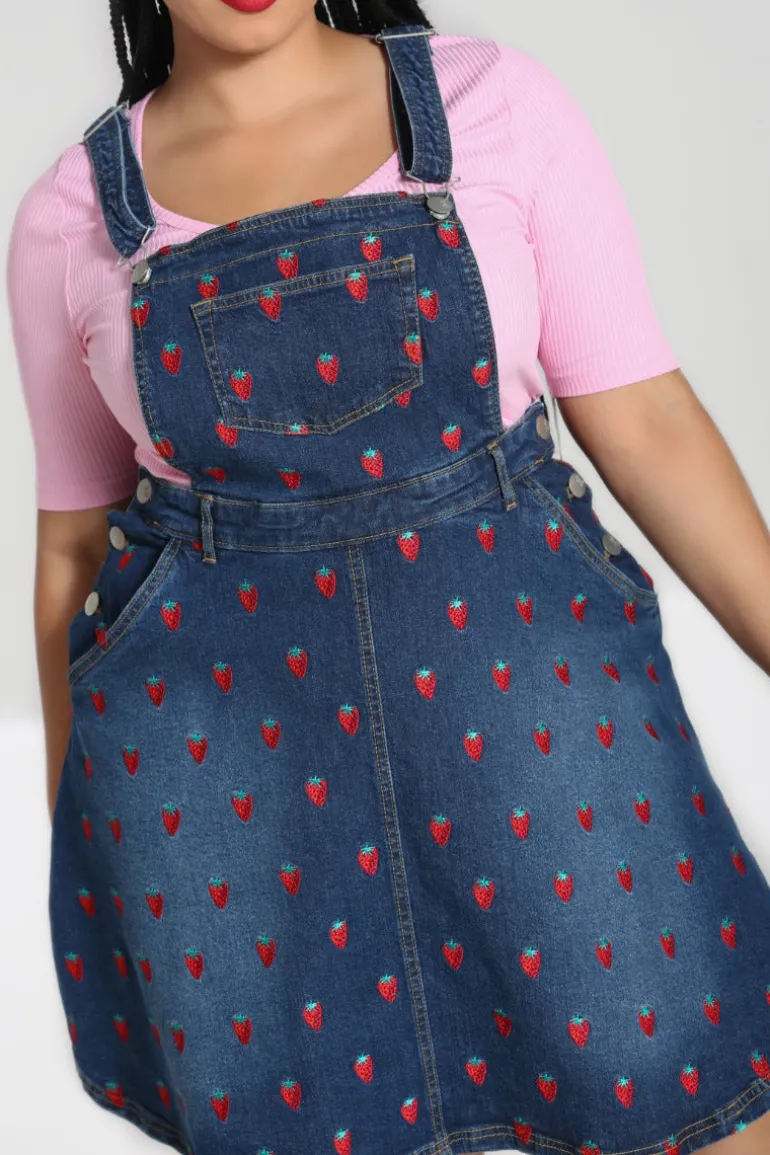 strawberry_denim_pinafore_dress_11.webp Strawberry Denim Pinafore Dress>Hell Bunny Best Sale