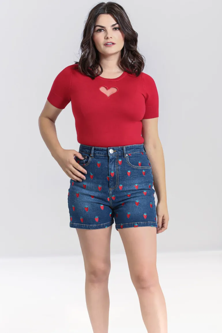 strawberry_denim_shorts_2.webp Strawberry Denim Shorts>Hell Bunny Sale