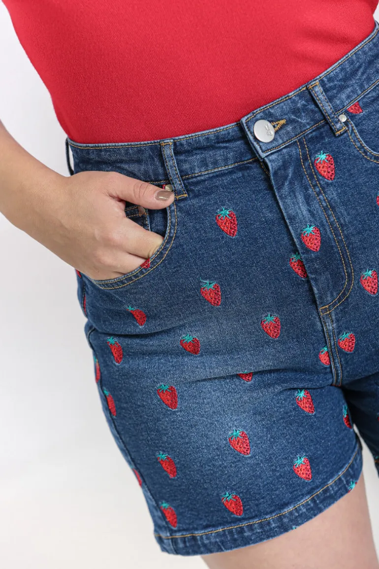 strawberry_denim_shorts_4.webp Strawberry Denim Shorts>Hell Bunny Sale