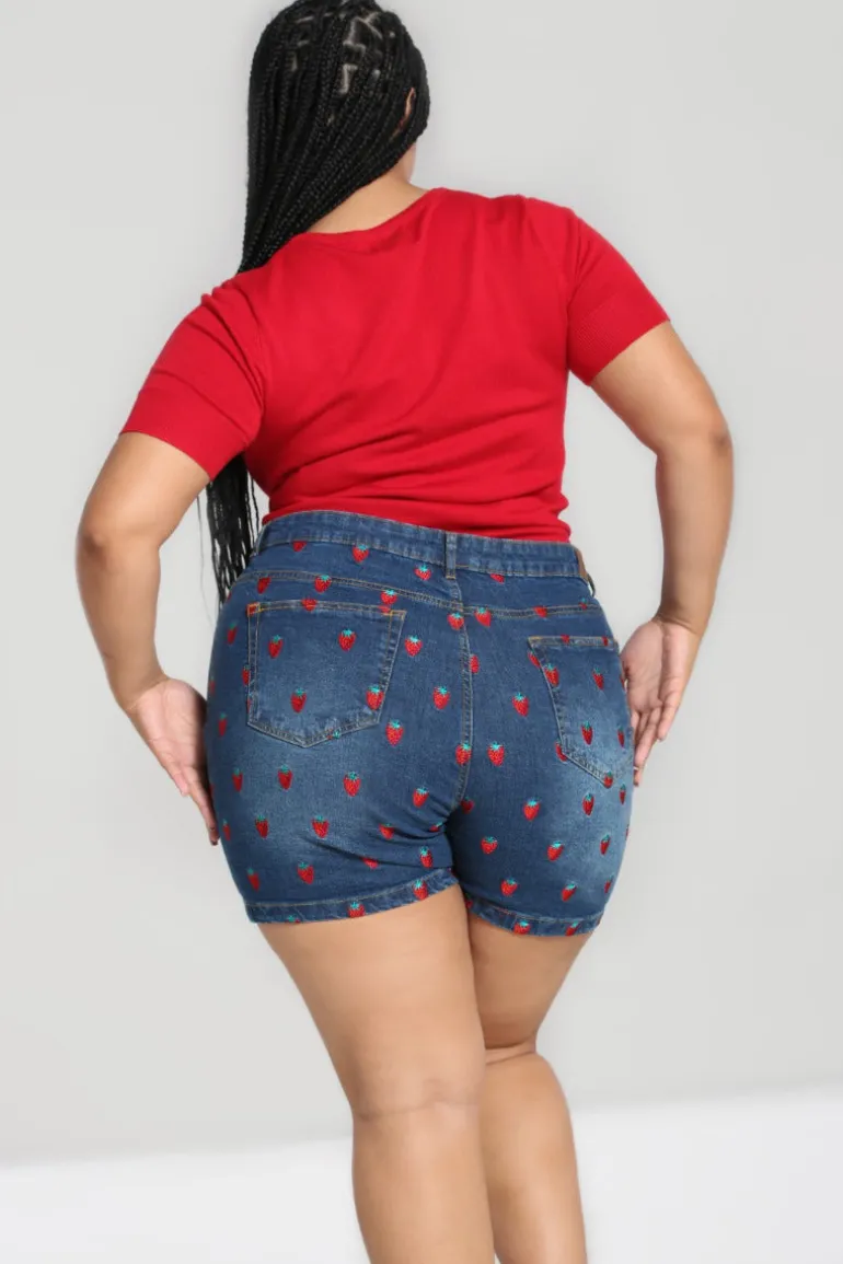 strawberry_denim_shorts_5.webp Strawberry Denim Shorts>Hell Bunny Sale