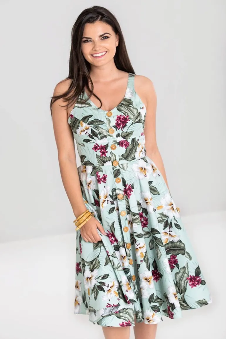 Tahiti 50's Dress>Hell Bunny Cheap