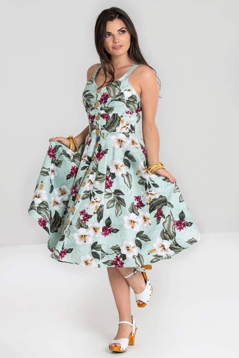 Tahiti 50's Dress>Hell Bunny Cheap