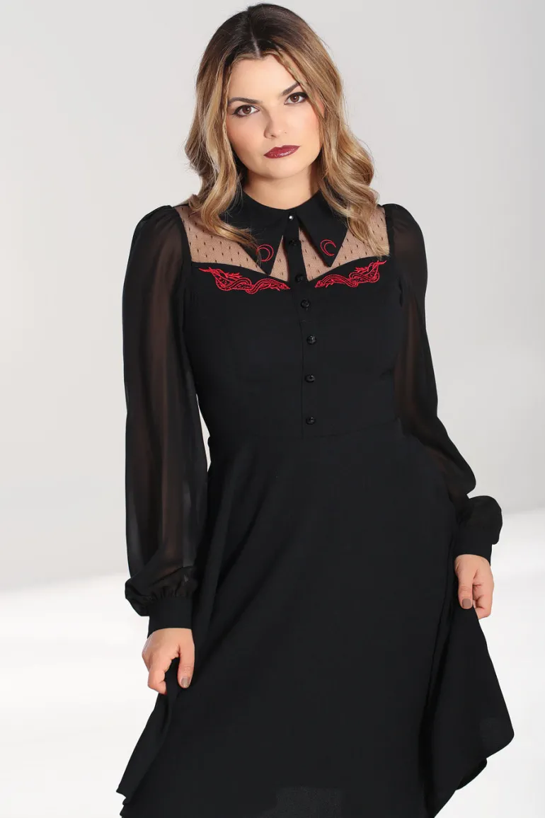 tallulah_mid_dress_10.webp Tallulah Mid Dress>Hell Bunny Clearance