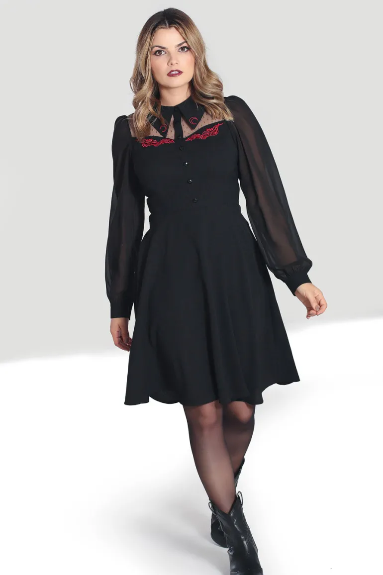tallulah_mid_dress_7.webp Tallulah Mid Dress>Hell Bunny Clearance