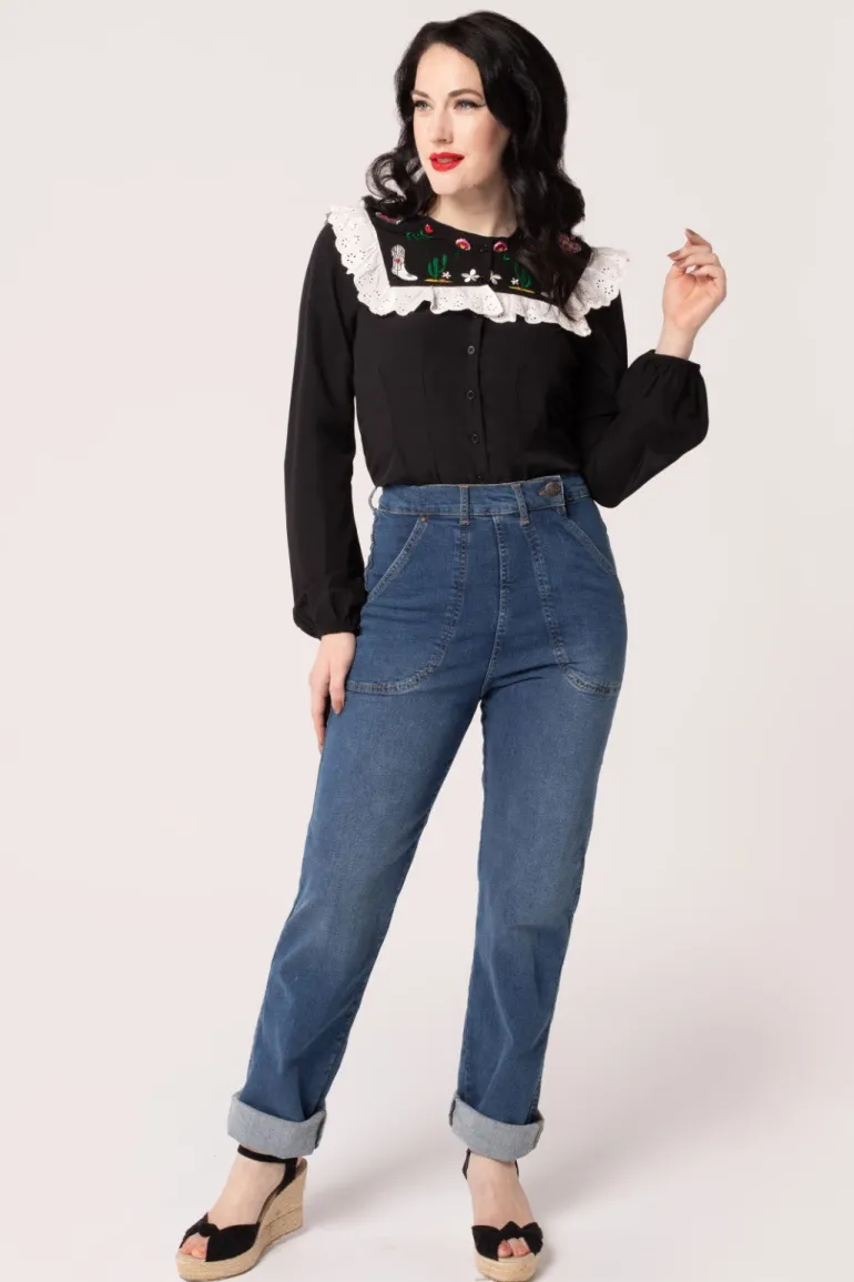 Tessie Blouse>Hell Bunny Hot