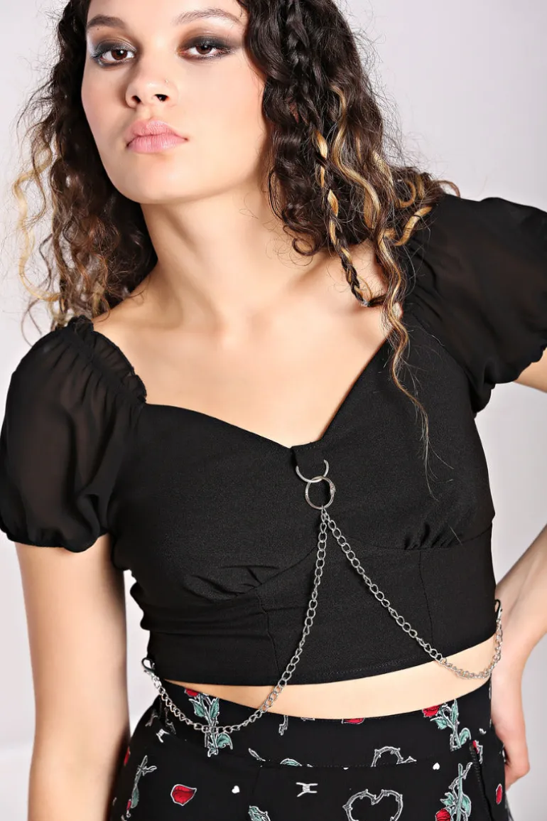 Tifa Crop Top>Hell Bunny Flash Sale