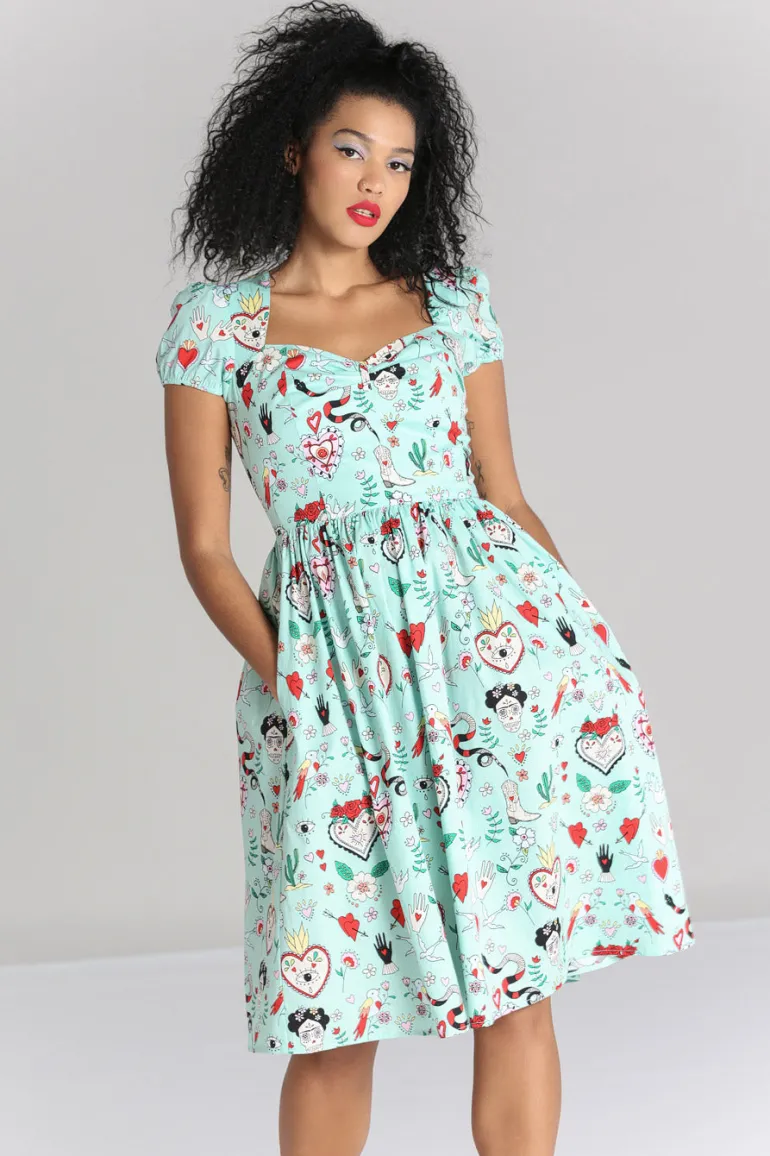 Tijuana Midi Dress>Hell Bunny Clearance
