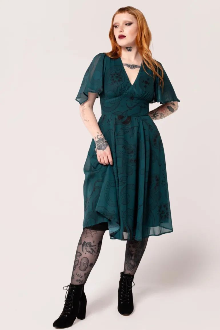 Venom Midi Dress>Hell Bunny Online
