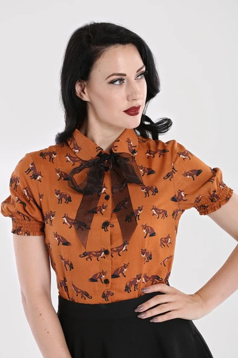 Vixey Blouse>Hell Bunny Store