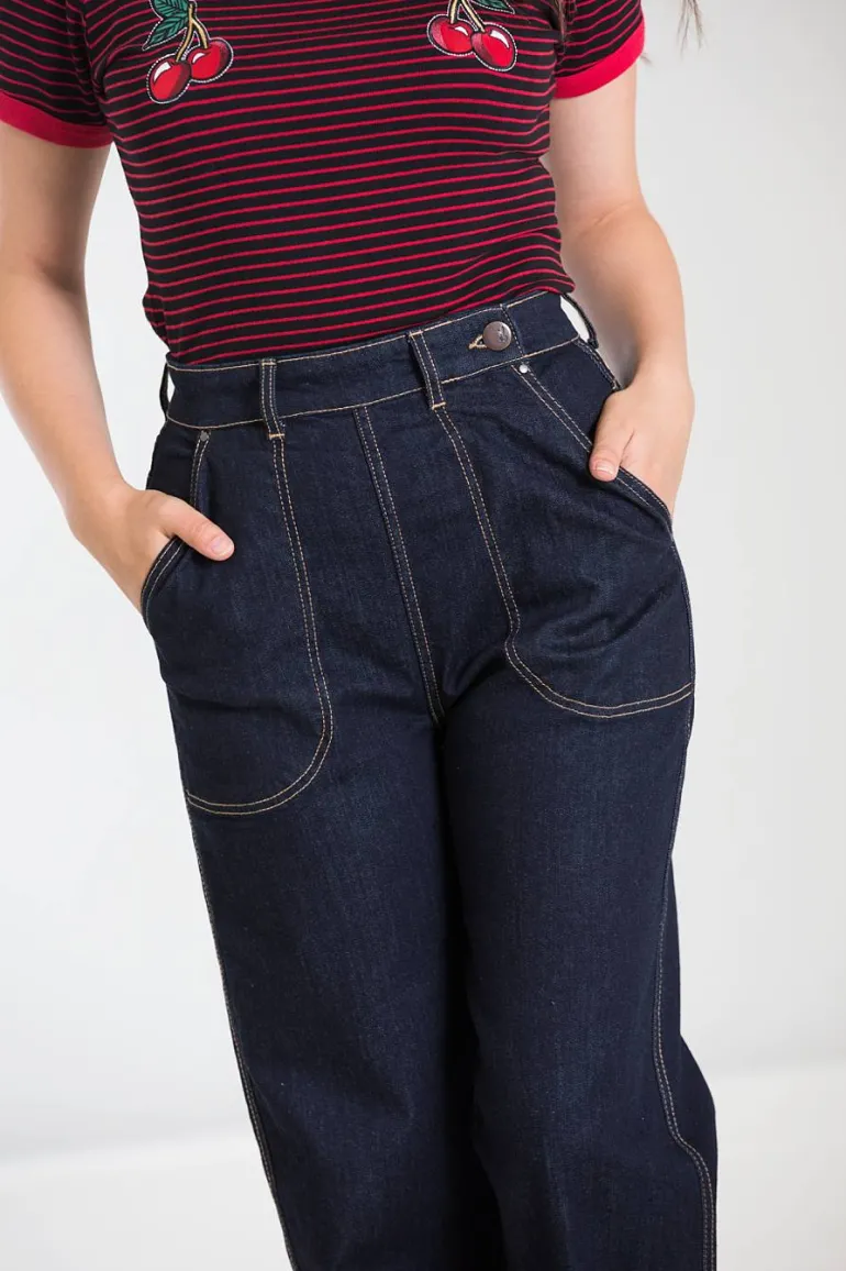 Weston Denim Trousers>Hell Bunny Cheap