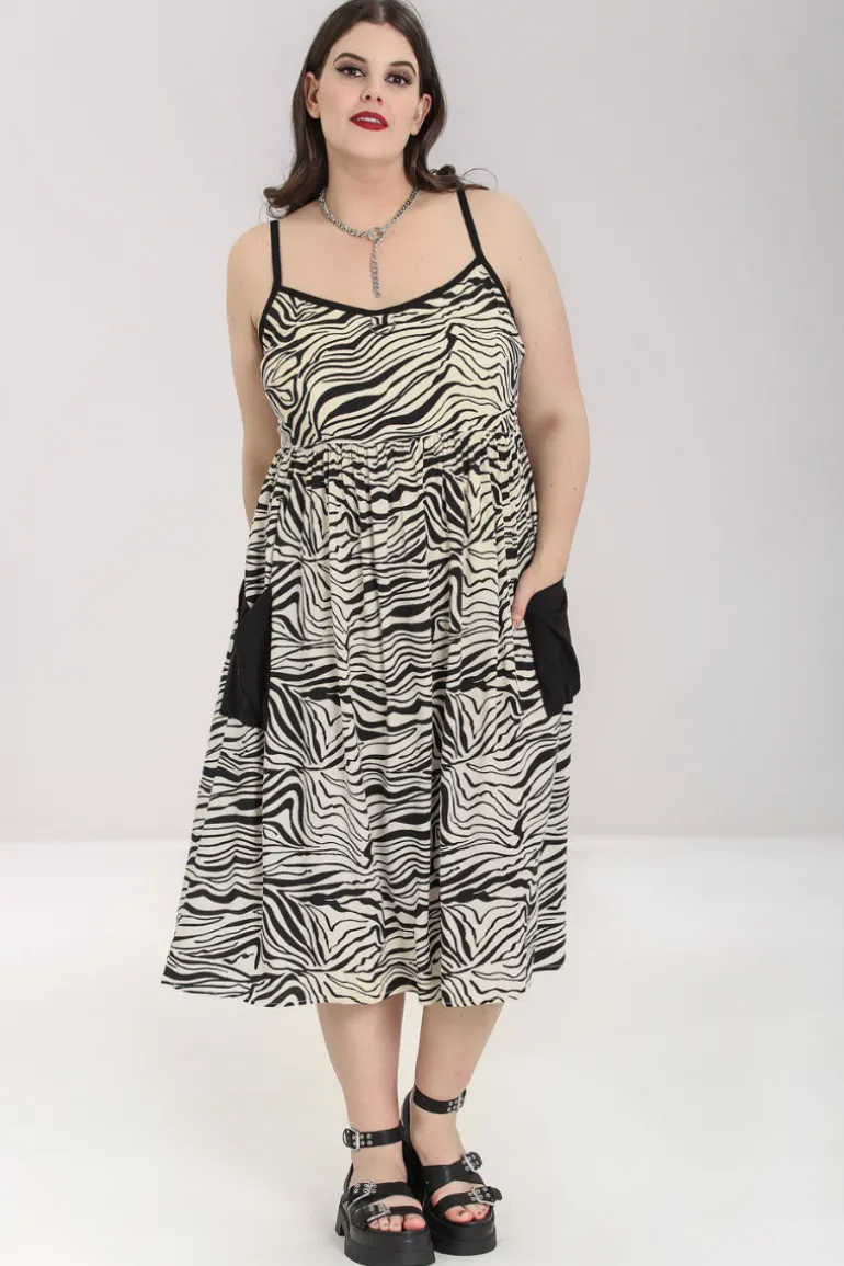 zebra_maxi__dress_7.webp Zebra Maxi Dress>Hell Bunny Best Sale