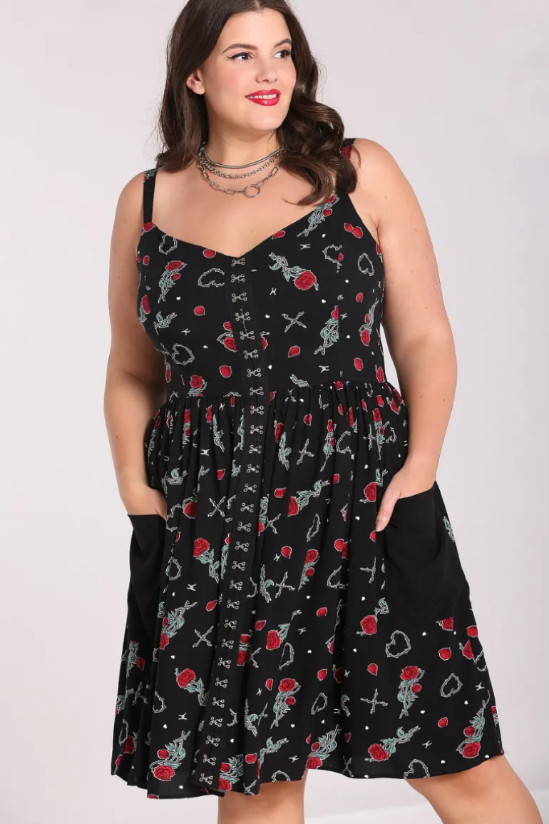 zoey_knee_dress_5.webp Zoey Knee Dress>Hell Bunny Clearance